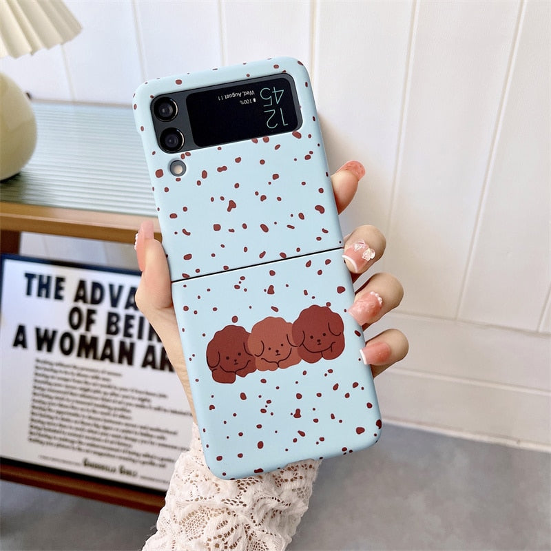 Cute Dog Phone Case For Samsung Galaxy Z Flip3 & 4