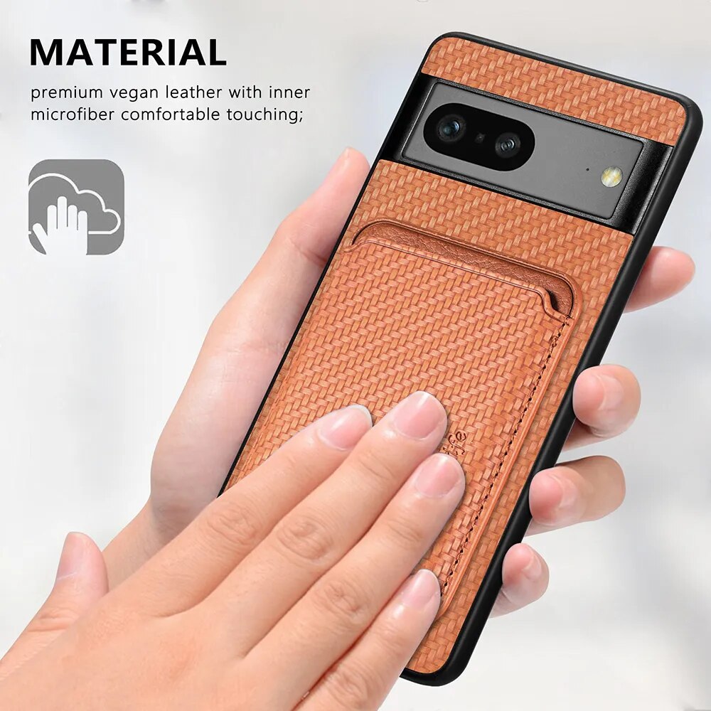 2 in 1 Wallet Leather Magnetic Case for Google Pixel 8 Series