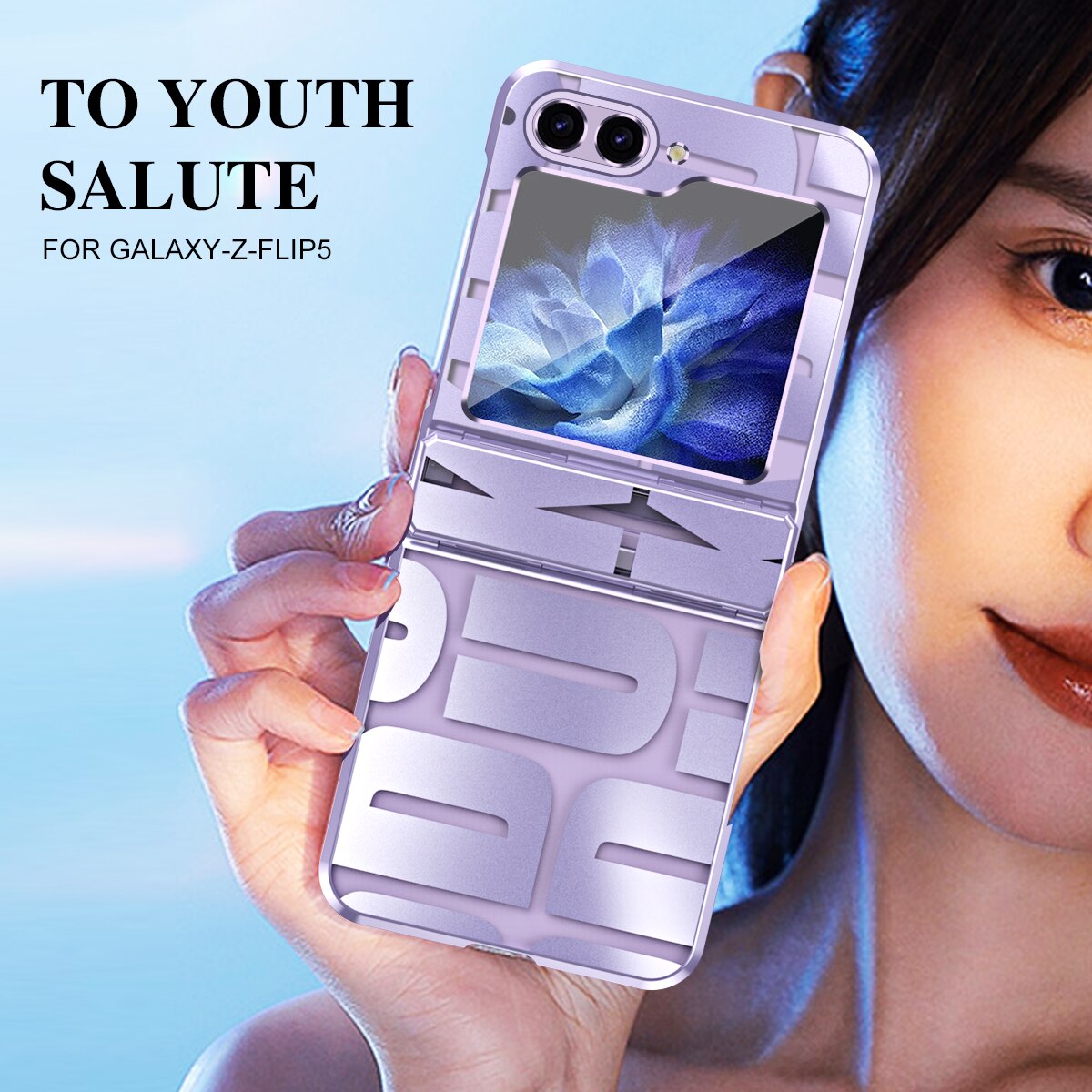 Plating Pattern Case For Samsung Galaxy Z Flip 5