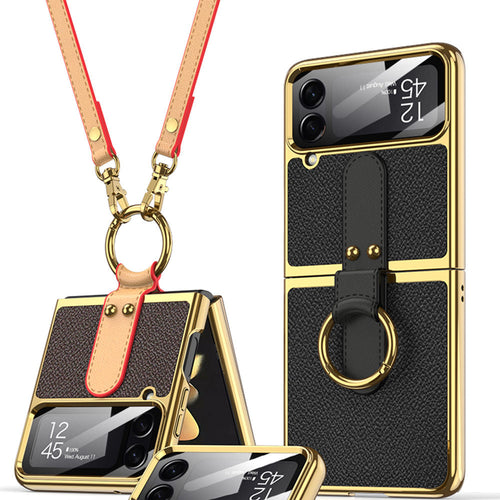 Ring Holder Case For Galaxy Z Flip 4