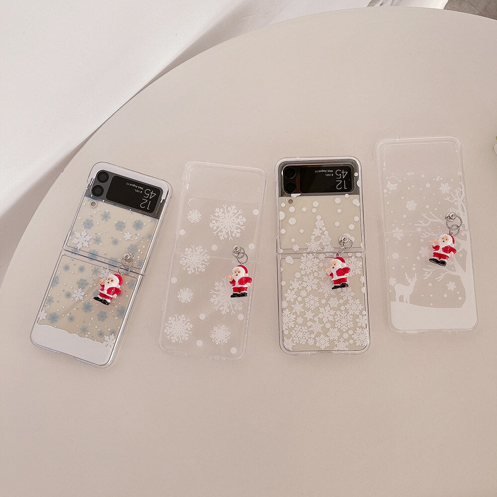 Cute Cartoon Christmas Case for Samsung Galaxy Z Flip 4 & 3