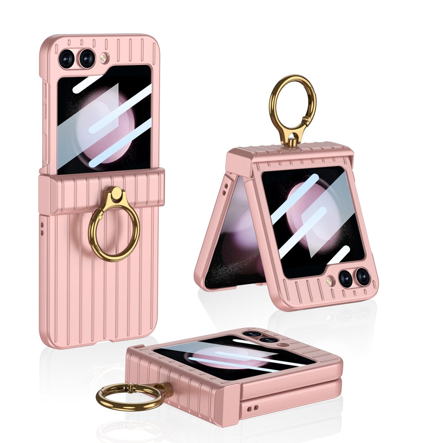 Shockproof Case With Ring Bracket For Samsung Galaxy Z Flip 5