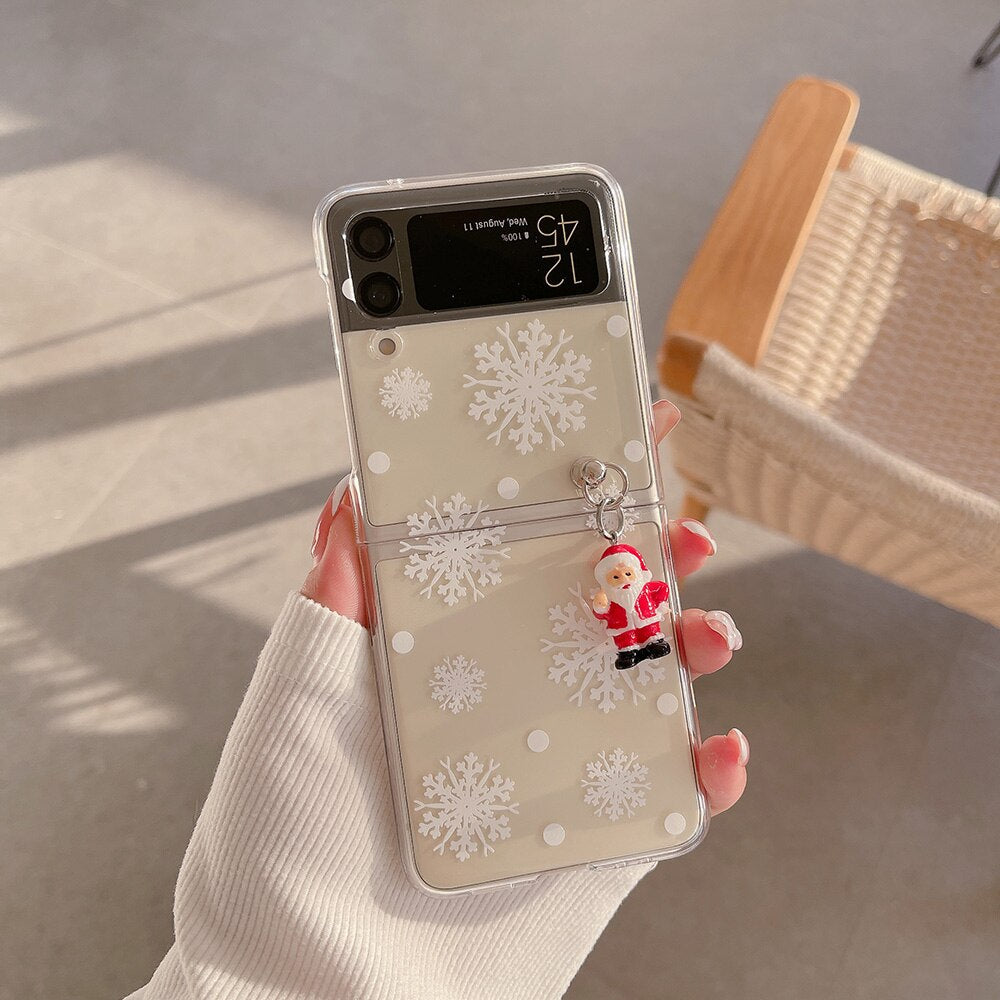Cute Cartoon Christmas Case for Samsung Galaxy Z Flip 4 & 3
