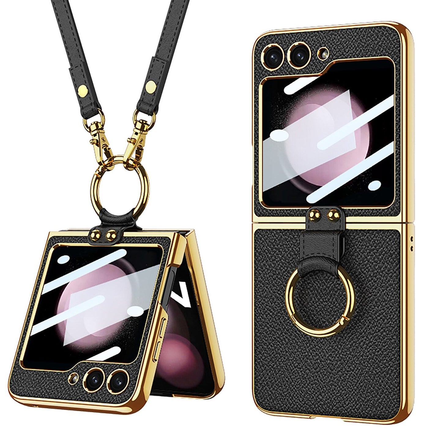 Luxury Leather Case for Samsung Galaxy Z Flip 5