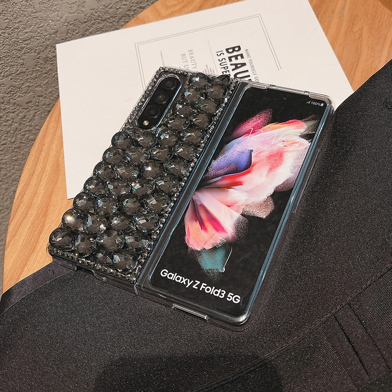 Luxury Bling Rhinestone Phone Case For Samsung Galaxy Z Fold 3