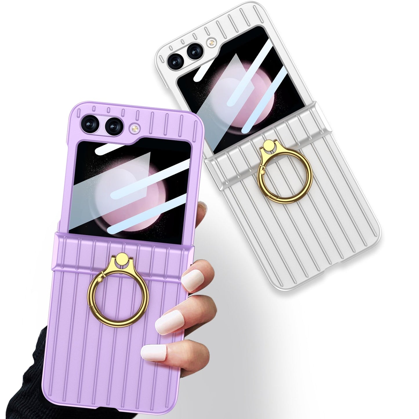 Shockproof Case With Ring Bracket For Samsung Galaxy Z Flip 5