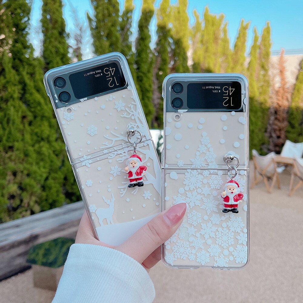 Cute Cartoon Christmas Case for Samsung Galaxy Z Flip 4 & 3