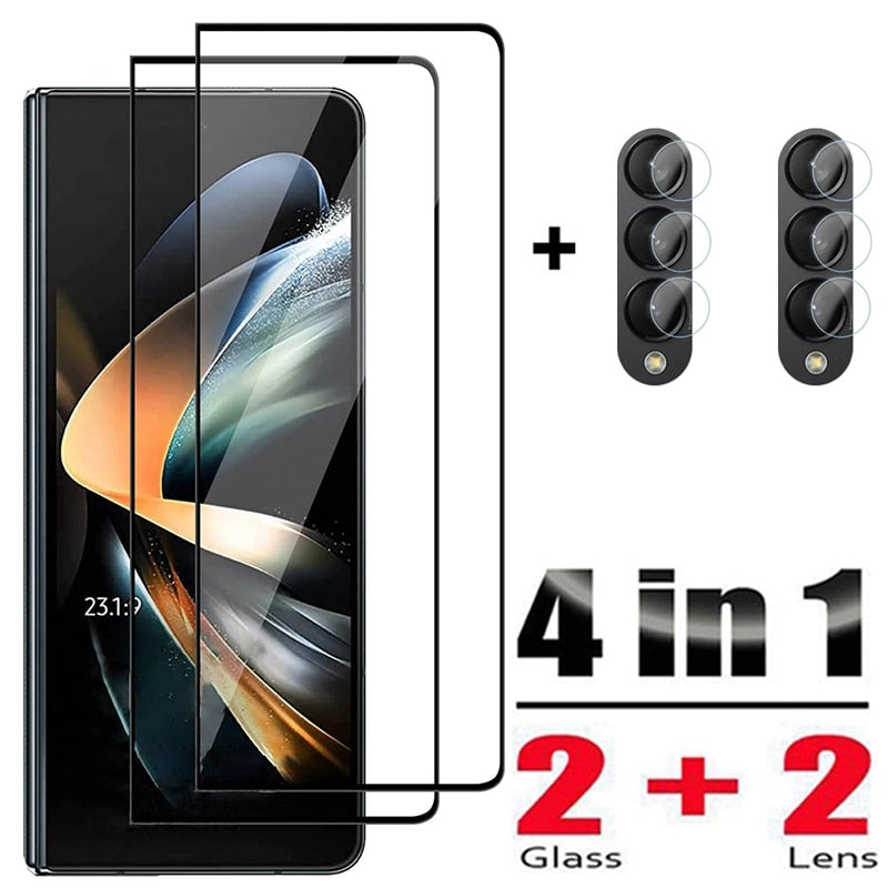 4in1 Screen Protector & Camera Lens Protective For Samsung Galaxy Z Fold