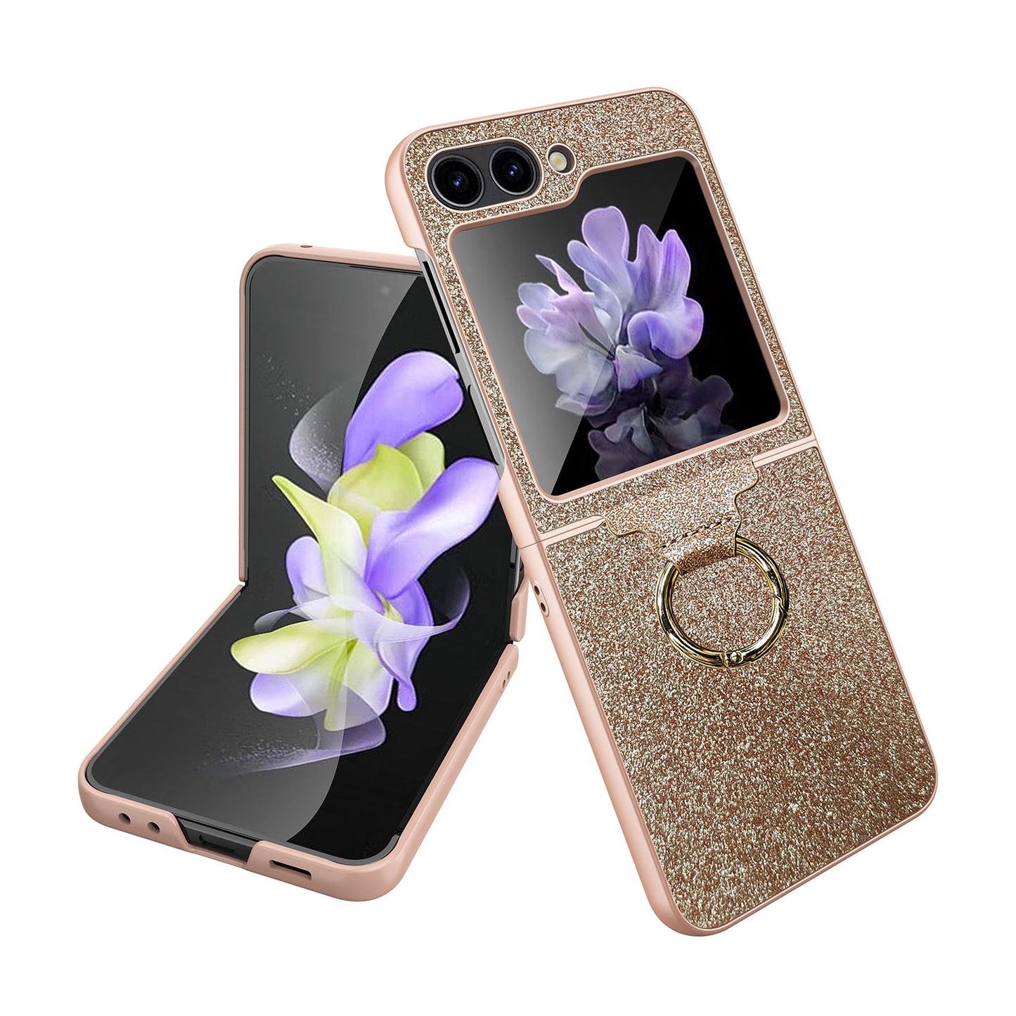 Luxury Case with Ring Bracket For Galaxy Z Flip 5
