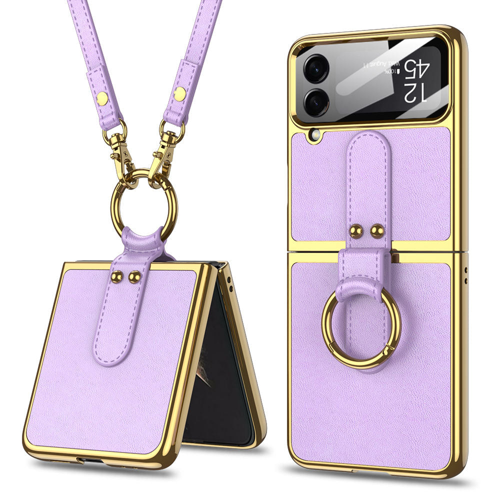 Ring Holder Case For Galaxy Z Flip 4