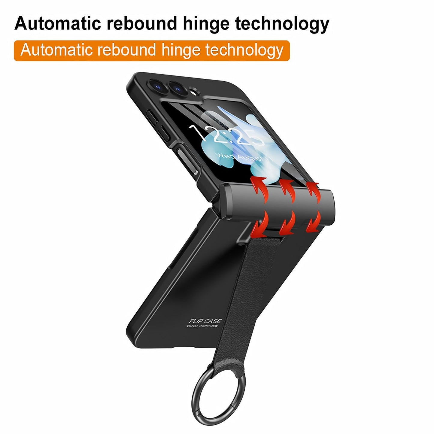 Matte Case With Ring Bracket For Samsung Galaxy Z Flip 5