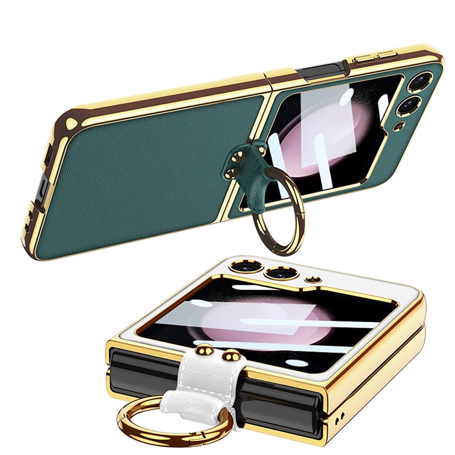 Luxury Leather Case for Samsung Galaxy Z Flip 5