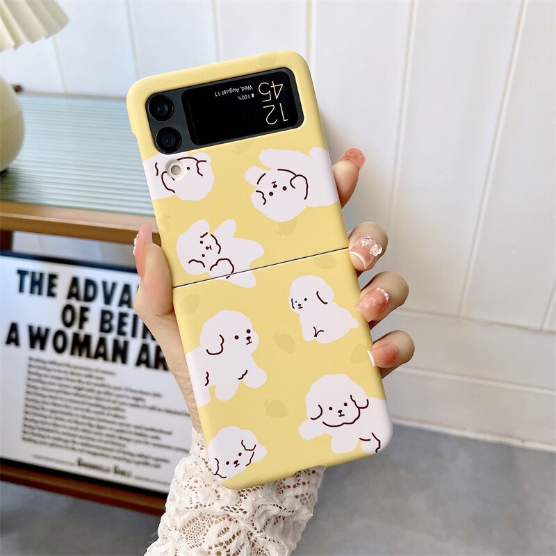 Cute Dog Phone Case For Samsung Galaxy Z Flip3 & 4