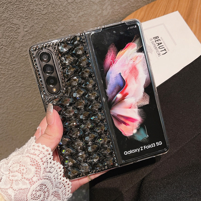 Luxury Bling Rhinestone Phone Case For Samsung Galaxy Z Fold 3