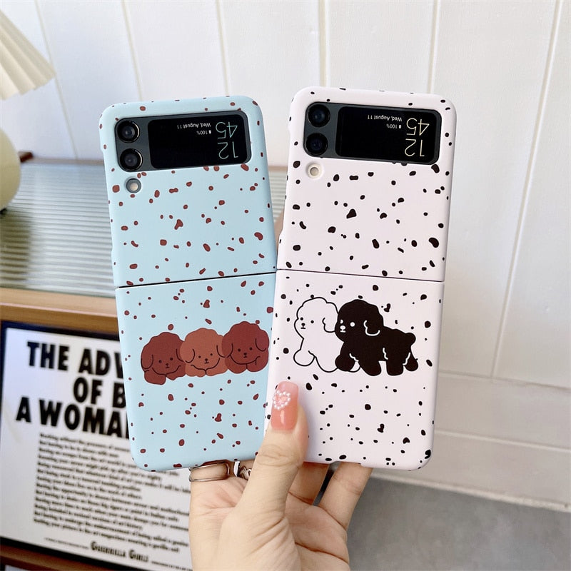 Cute Dog Phone Case For Samsung Galaxy Z Flip3 & 4