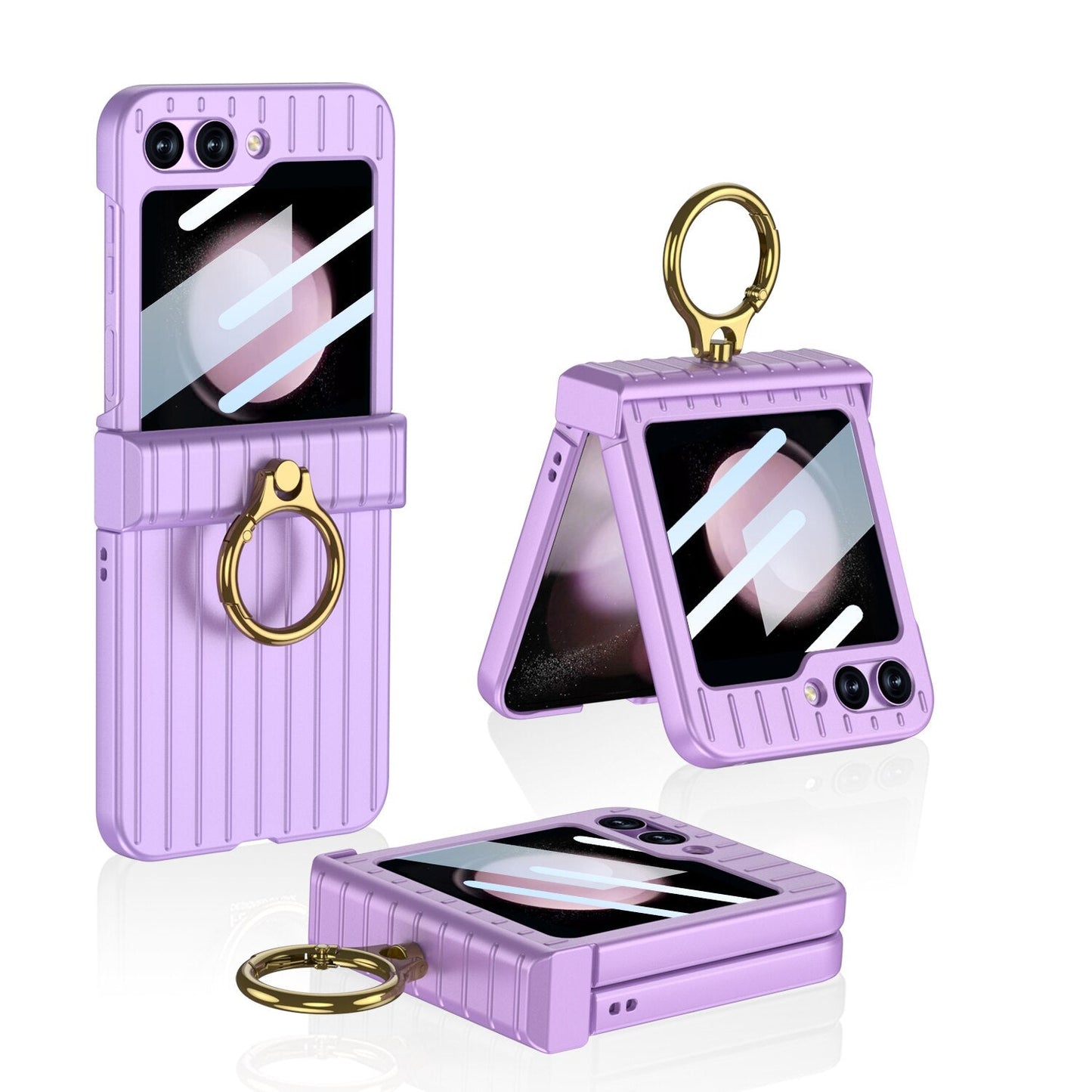 Shockproof Case With Ring Bracket For Samsung Galaxy Z Flip 5