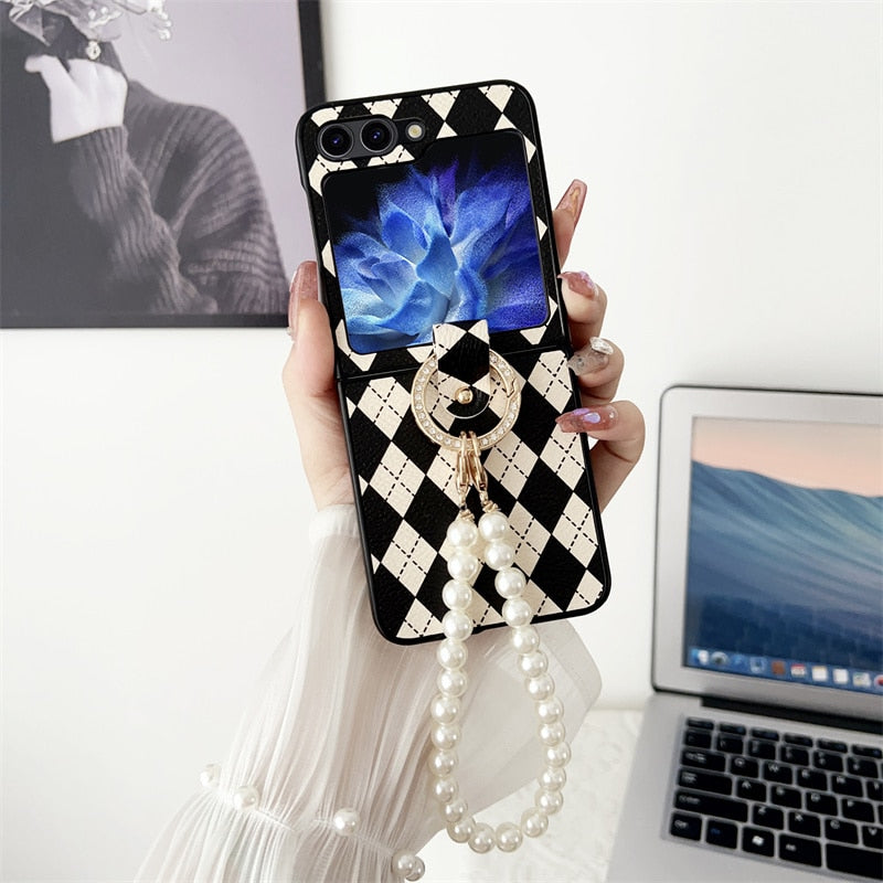 Luxury Ring Case For Samsung Galaxy Z Flip 5