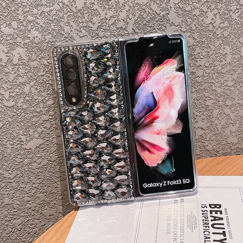Luxury Bling Rhinestone Phone Case For Samsung Galaxy Z Fold 3
