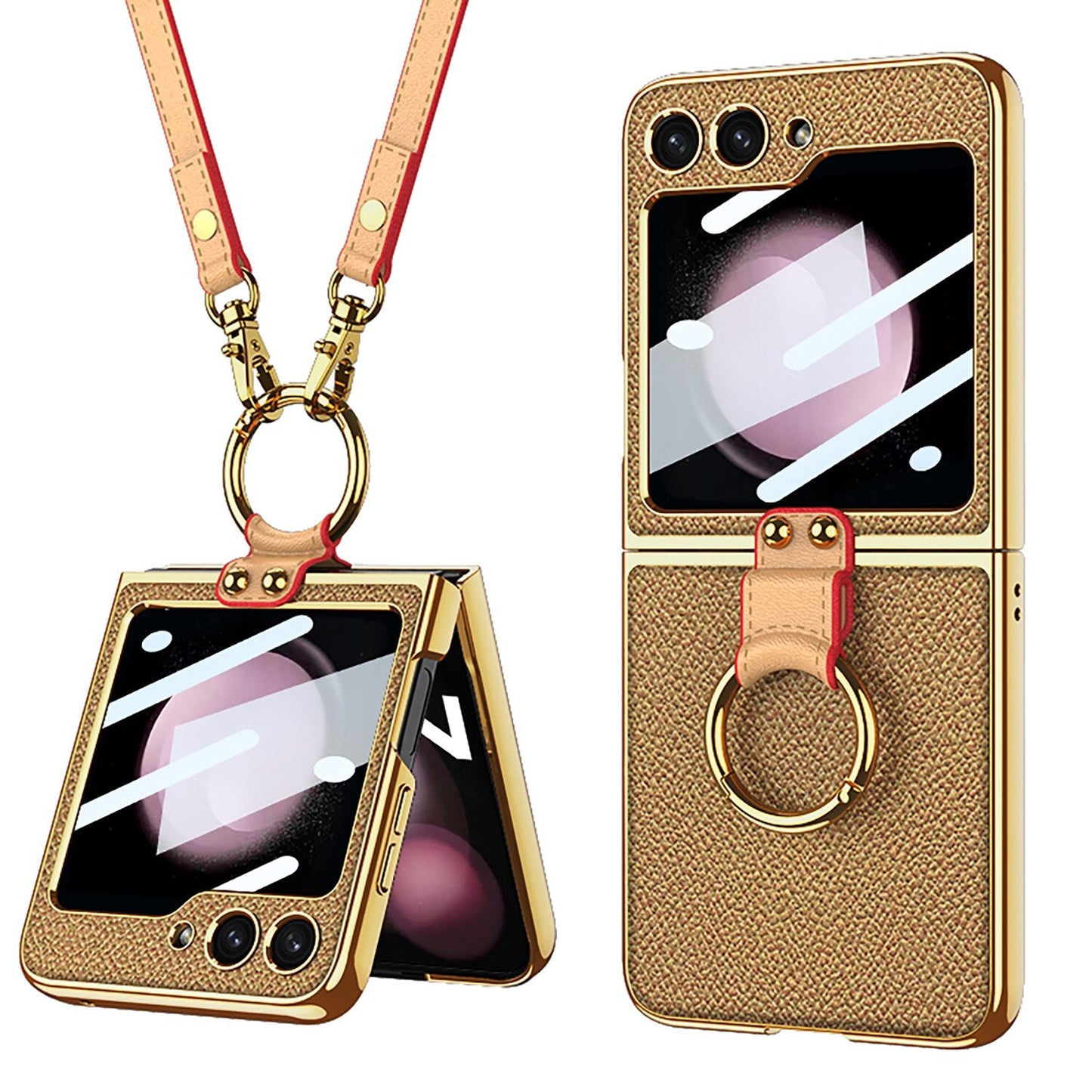 Luxury Leather Case for Samsung Galaxy Z Flip 5