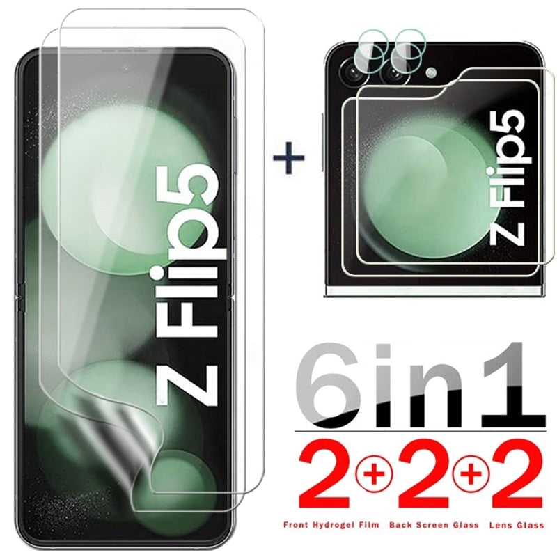6 in 1 Screen Protector For Samsung Galaxy Z Flip 5