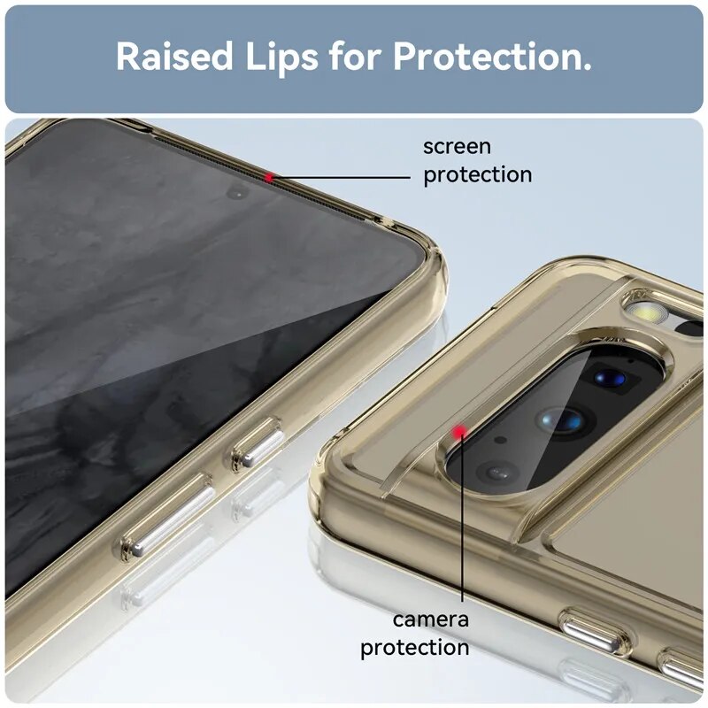 Transparent Shockproof Bumper Case For Google Pixel 8