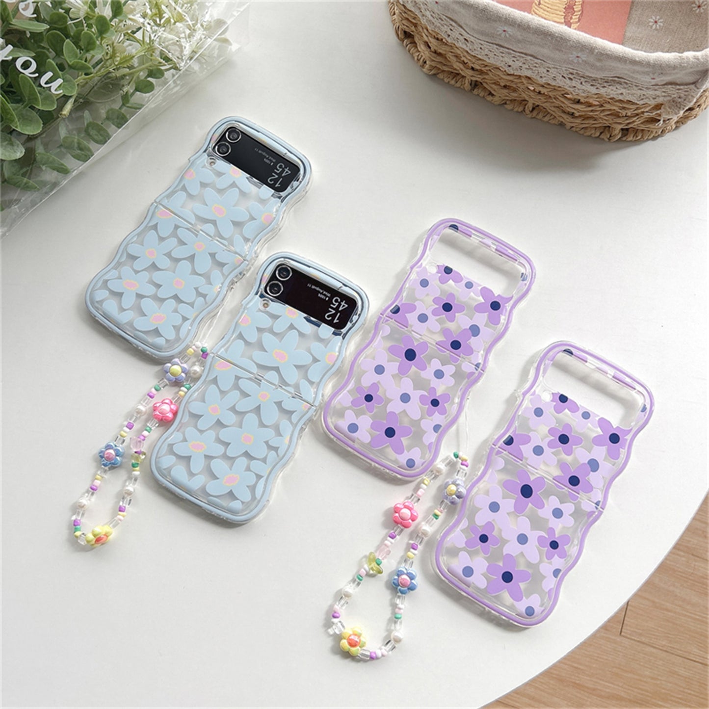 Cute Flower Bracelet Case for Samsung Galaxy Z Flip