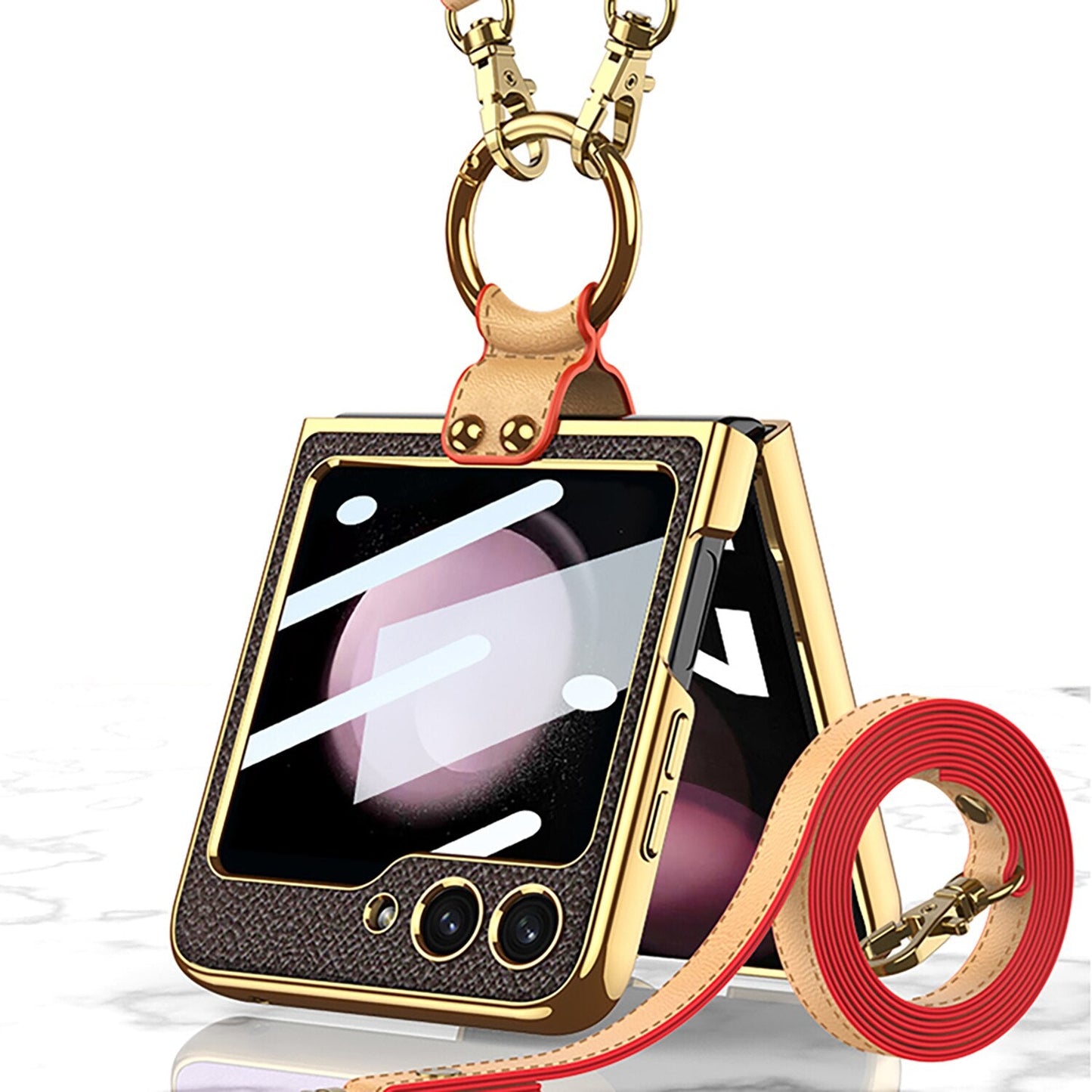 Luxury Leather Case for Samsung Galaxy Z Flip 5