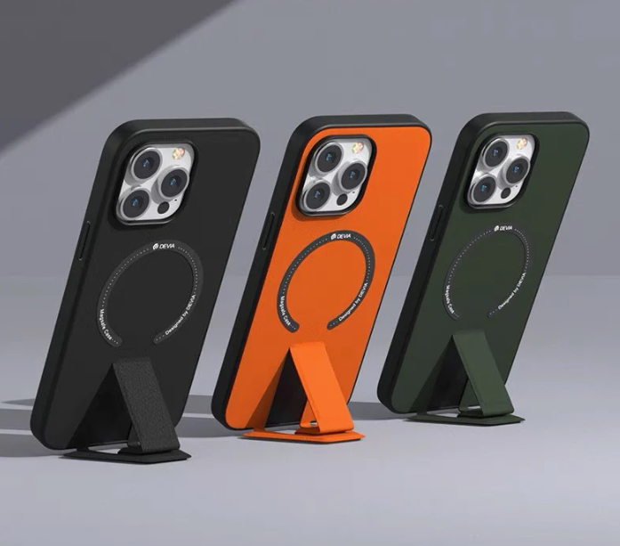 Kickstand Leather Case For iPhone