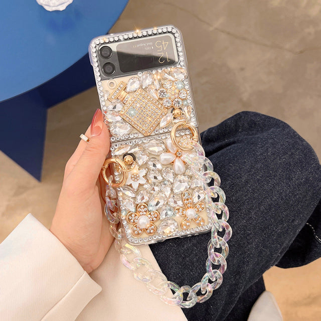 Luxury Diamond Phone Case For Samsung Galaxy Z Flip 3 5G