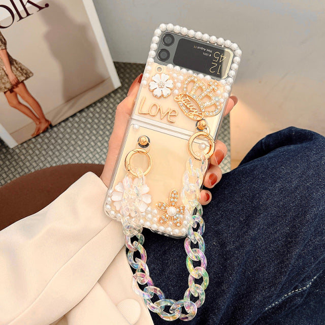 Luxury Diamond Phone Case For Samsung Galaxy Z Flip 3 5G