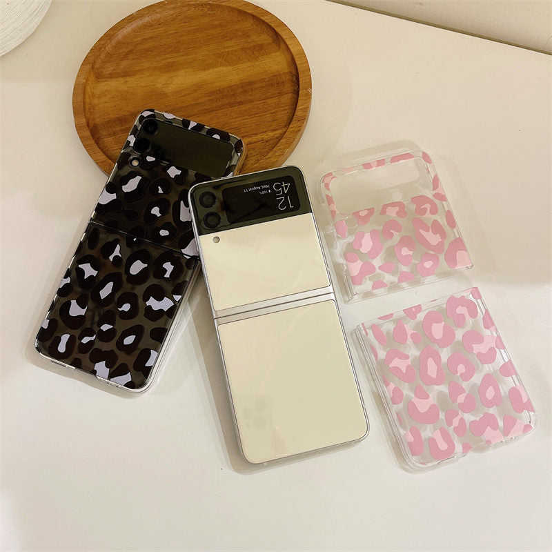 Pink Leopard Luxury Phone Case for Samsung Galaxy Z Flip