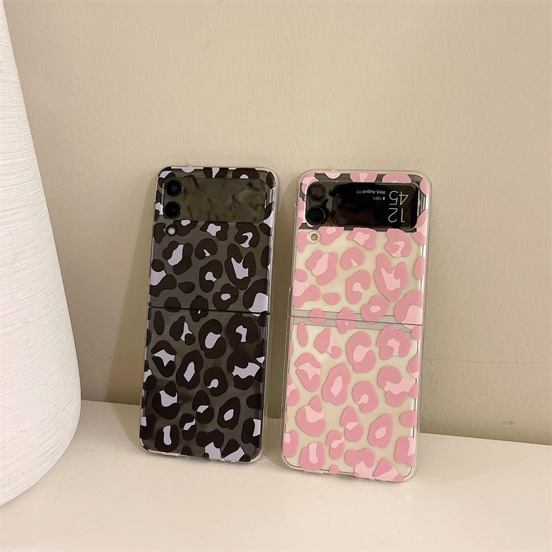 Pink Leopard Luxury Phone Case for Samsung Galaxy Z Flip