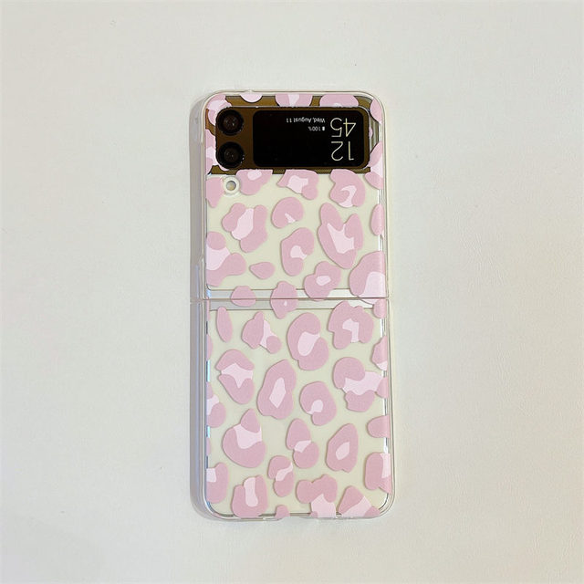 Pink Leopard Luxury Phone Case for Samsung Galaxy Z Flip