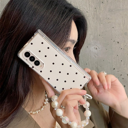 Lovely Dots Pattern Hard Cover Case For Samsung Galaxy Z Fold