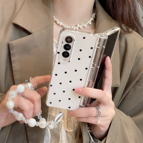 Lovely Dots Pattern Hard Cover Case For Samsung Galaxy Z Fold