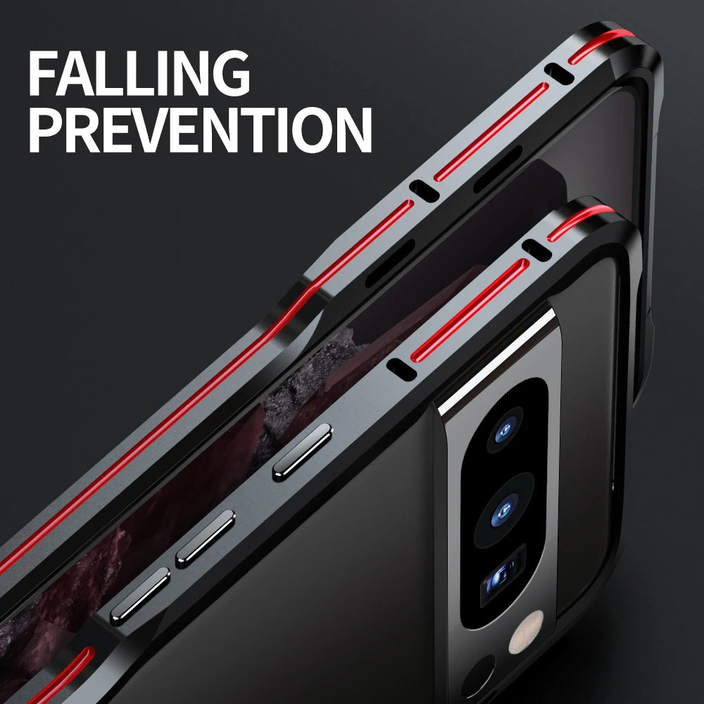 Luxury Metal Bumper Case for Pixel 8 Pro: Shockproof Shell