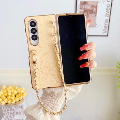 Luxury Electroplated Painted With Bracelet case For Samsung Galaxy Z Fold