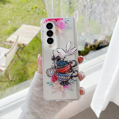 Rabbit Star Moon Transparent For Samsung Galaxy Z Fold