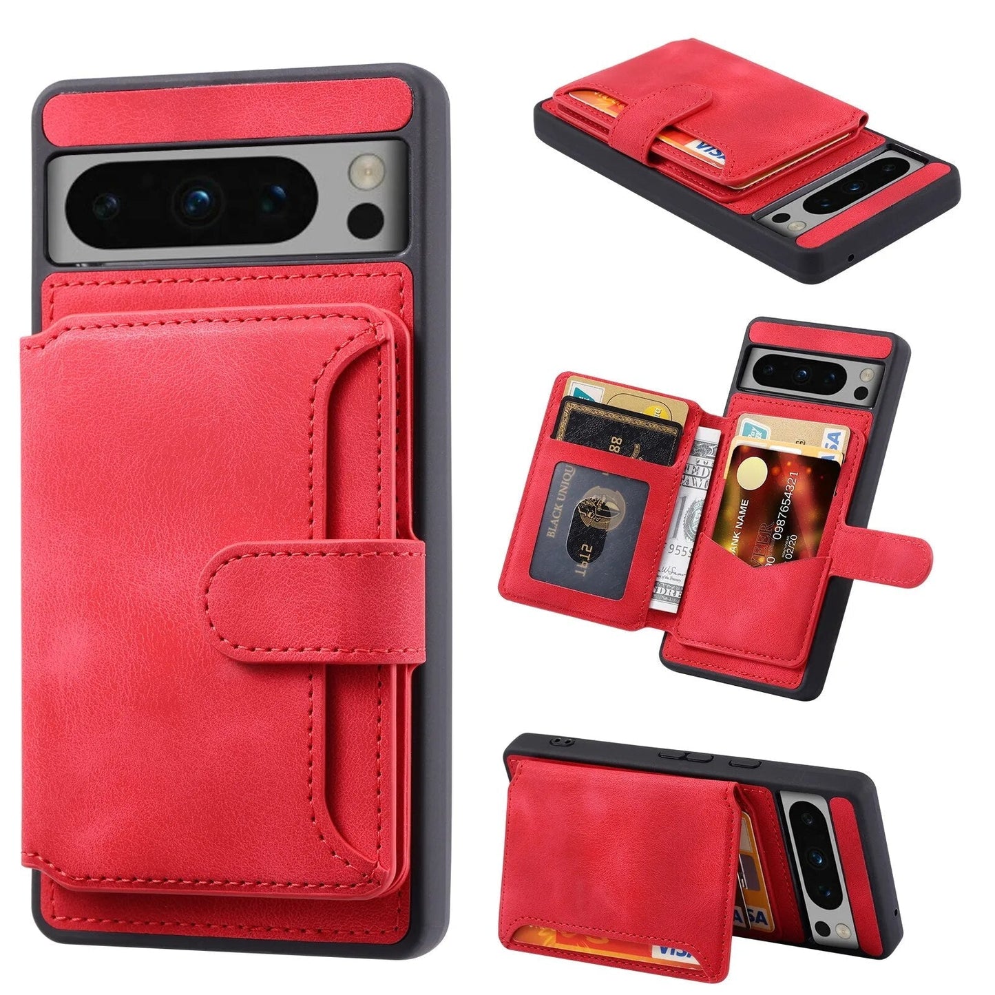 Leather Wallet Case For Google Pixel 8 Series