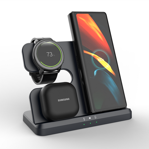 3 in 1 Wireless Charging Station for All Samsung Phones